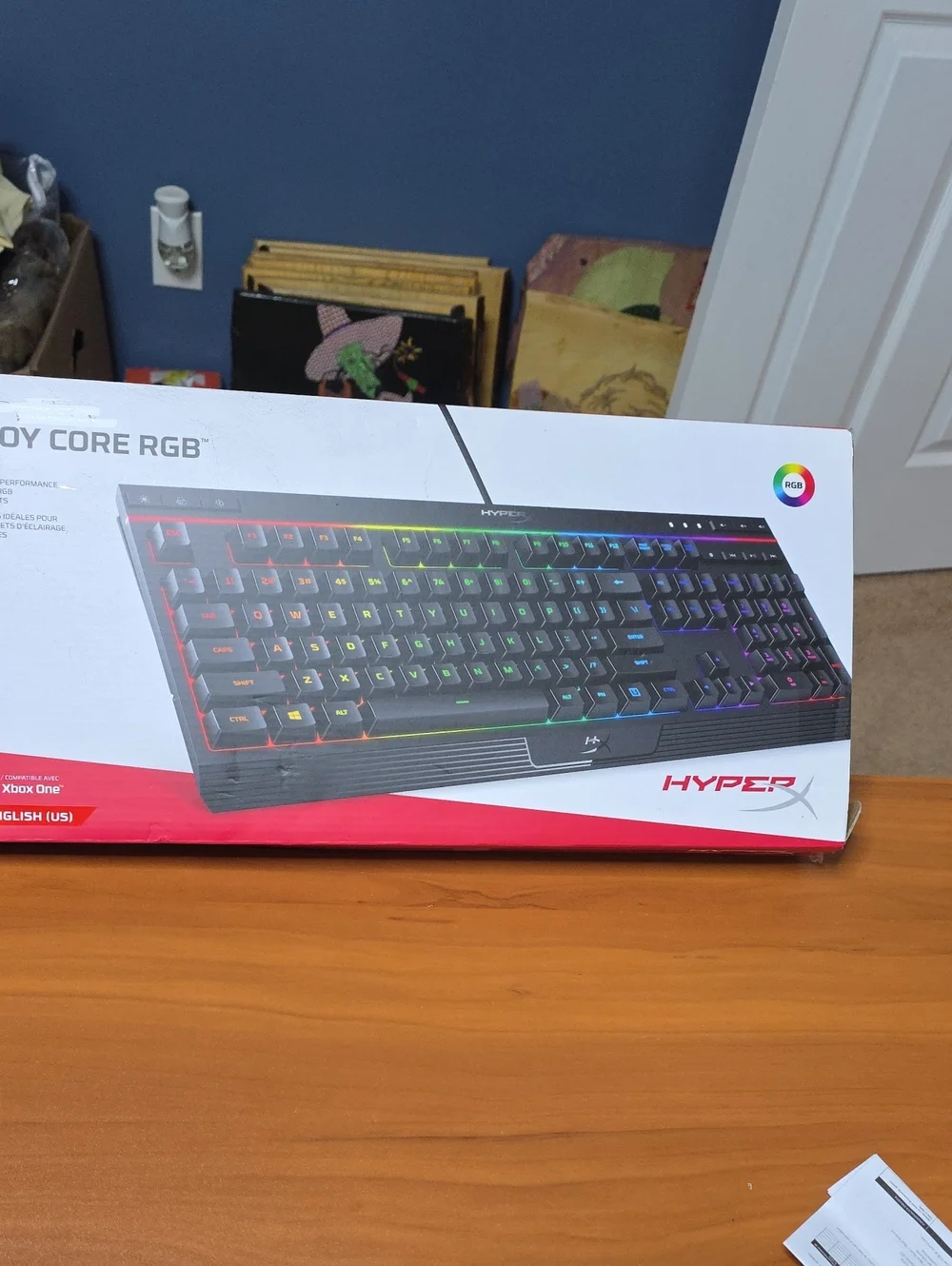 Hype Alloy Core RGB Gaming Keyboard - Black with Red Accent